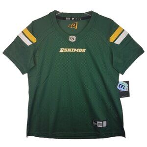 CFL NEW ERA Edmonton Eskimos Jersey Size Large US L NEW WITH TAGS